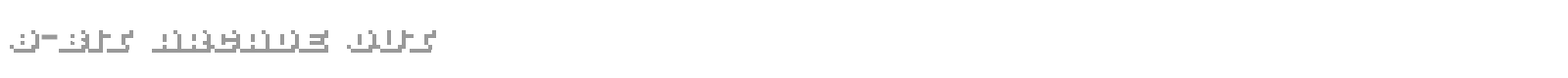 8-bit Arcade font preview